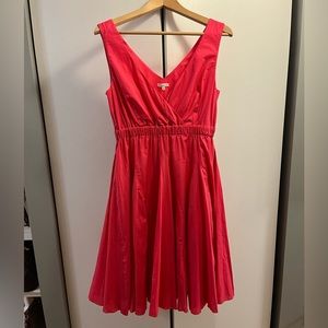 NWOT P.A.R.O.S.H. A-Line VNeck Sundress in Pink, Size Medium.